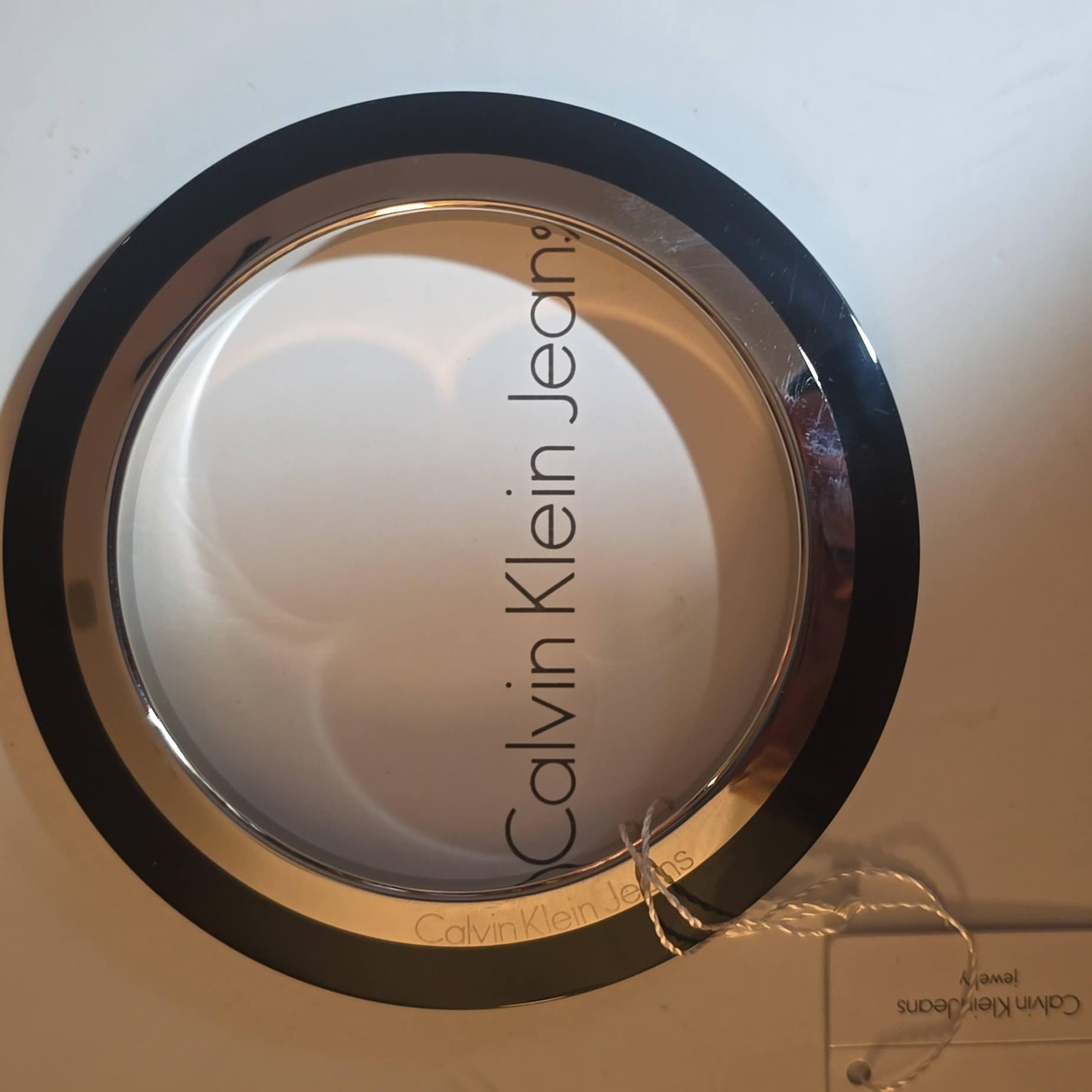 Calvin Klein Black And Silver Bangle 40$